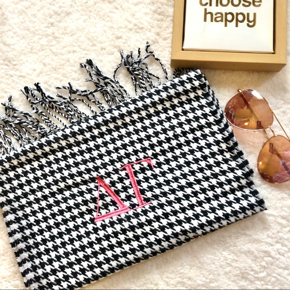 Plaid black and white soft Scarf